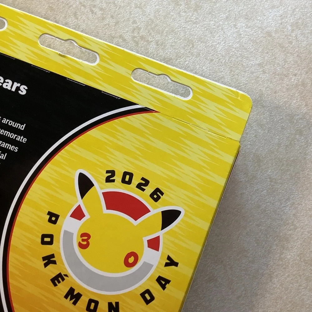 NEW! Pokémon Day 2026 Collection Box includes 3 Booster Packs, Promo Card & Coin